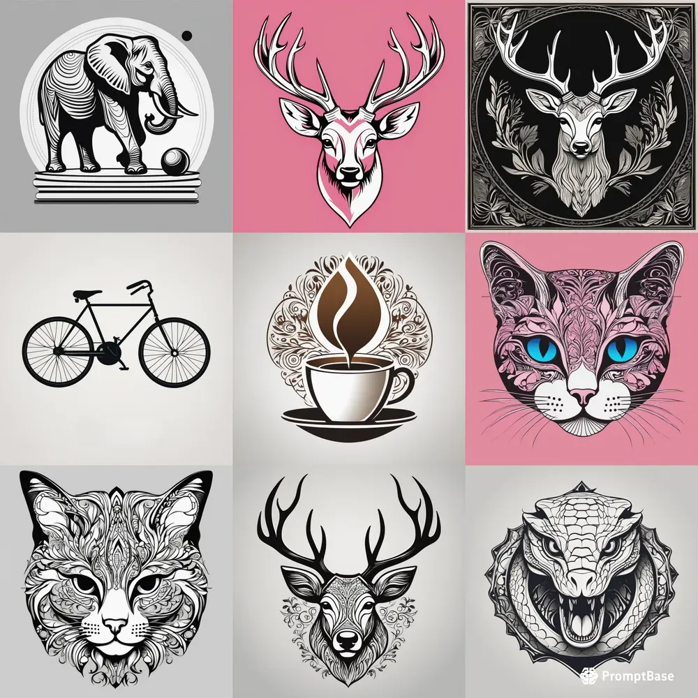 Flat Vector Logos Stable Diffusion Prompt | PromptBase