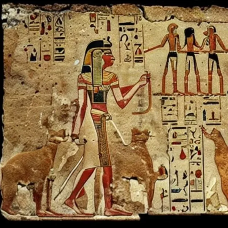 Vibrant Hieroglyphs Stable Diffusion Prompt | PromptBase