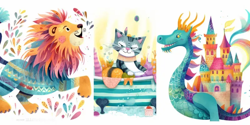 Cozy Storybook Tale Illustrations Midjourney Prompt | PromptBase