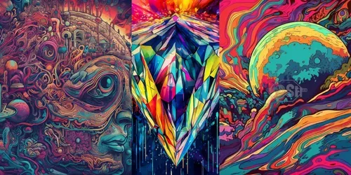 Psychedelic Album Covers Midjourney Prompt | PromptBase