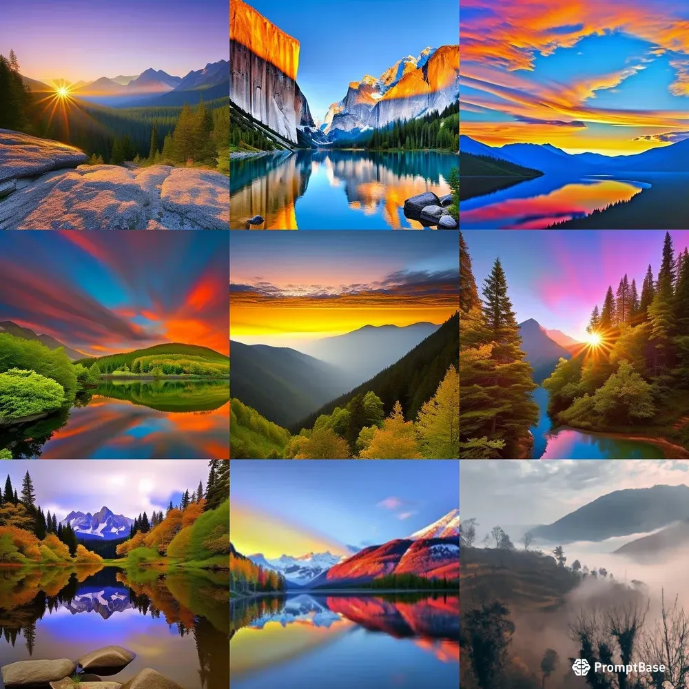 Mountains And Nature Stable Diffusion Prompt | PromptBase