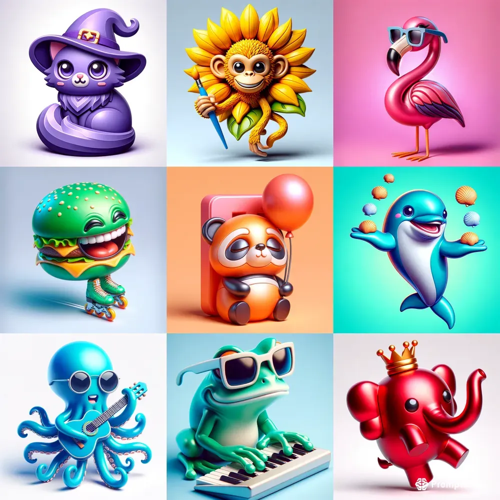 3D Pop Art Creations DALL·E Prompt | PromptBase