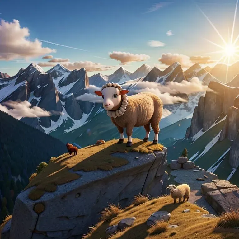 Worlds Of Mountain Animals Stable Diffusion Prompt | PromptBase