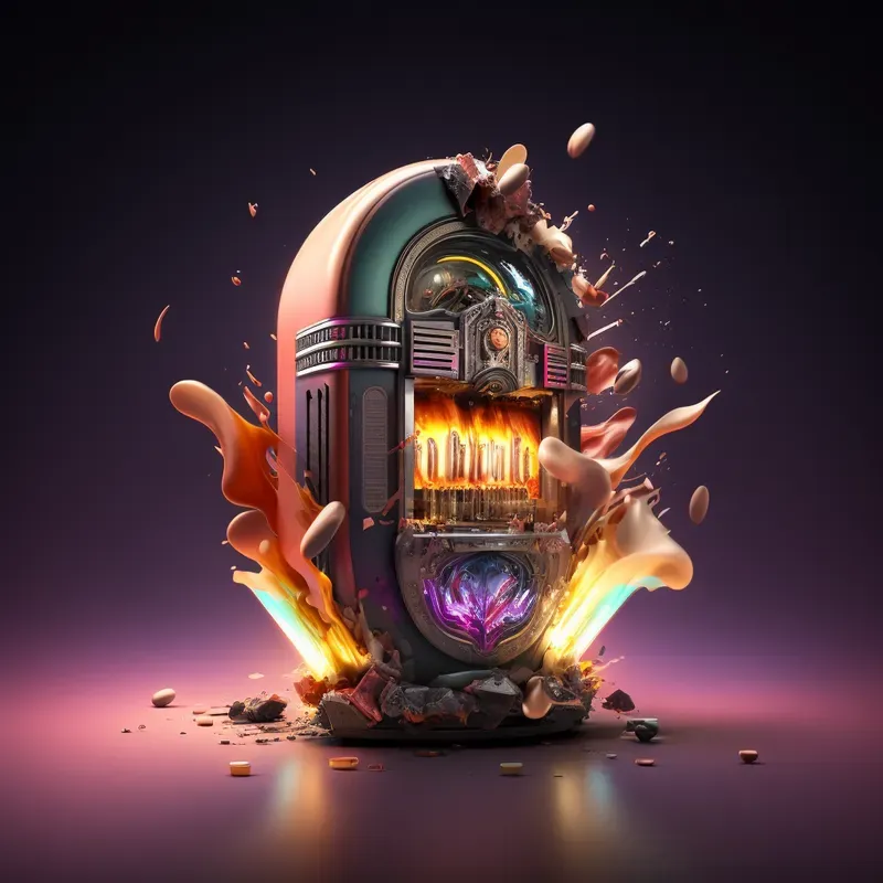 the curious case of the vanishing & exploding gradient... Vibrant Exploding Ad Web Graphics Midjourney Prompt | PromptBase