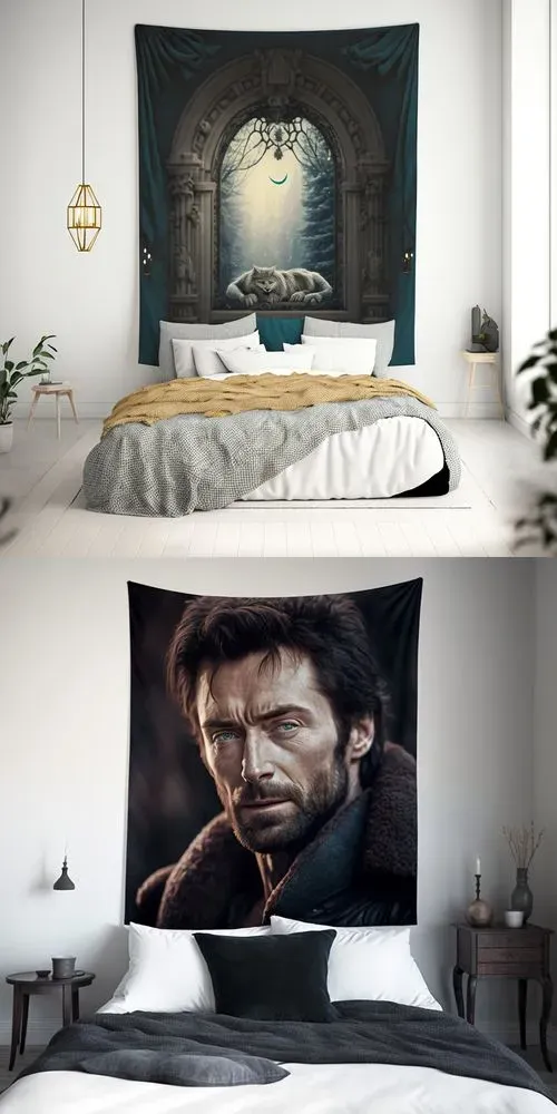 Bedroom Tapestry Designs Midjourney Prompt PromptBase