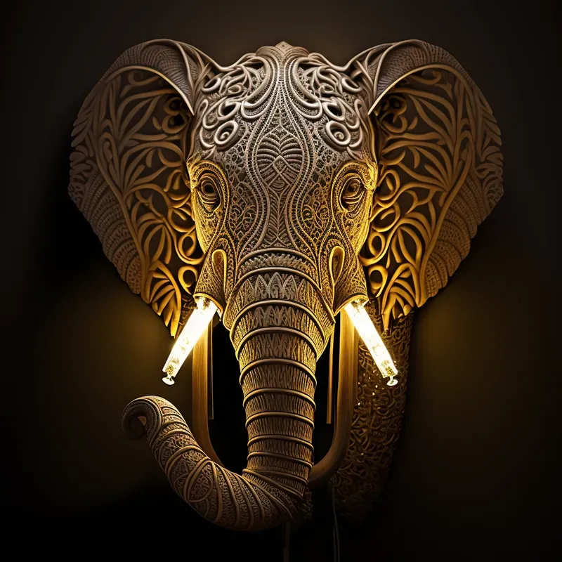 Intricate Light Sculpture Designs Midjourney Prompt | PromptBase