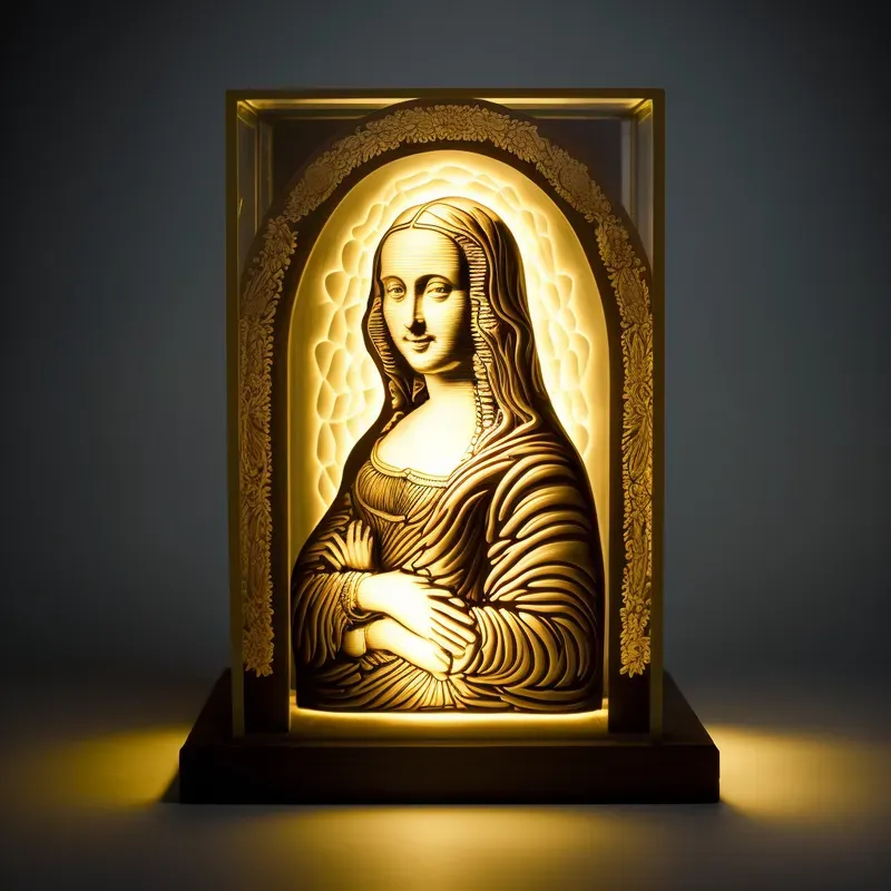 Image showcasing Intricate Light Sculpture Designs Midjourney Prompt | PromptBase