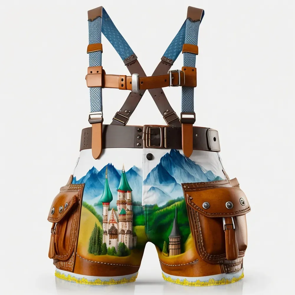 German Lederhosen Designs Midjourney Prompt | PromptBase