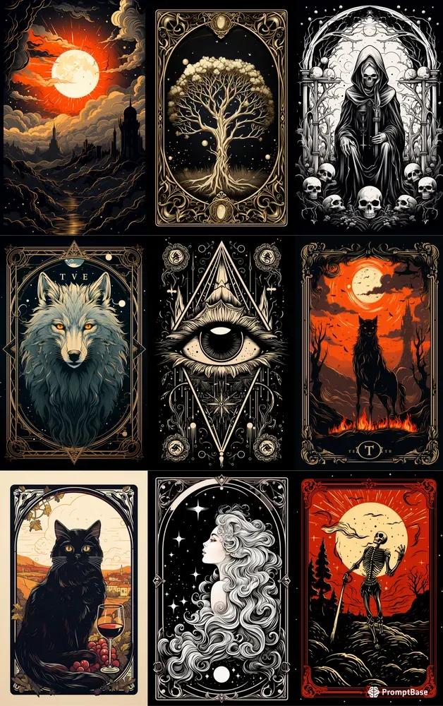 Make Your Own Tarot Cards Midjourney Prompt PromptBase