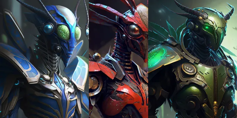 Realistic Robotic Insects Humanized NFTs Midjourney Prompt | PromptBase