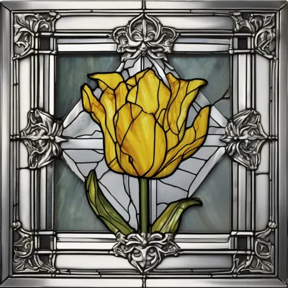 Stained Glass Flower Images Stable Diffusion Prompt | PromptBase