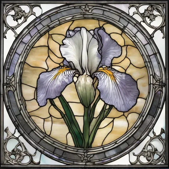 Stained Glass Flower Images Stable Diffusion Prompt | PromptBase