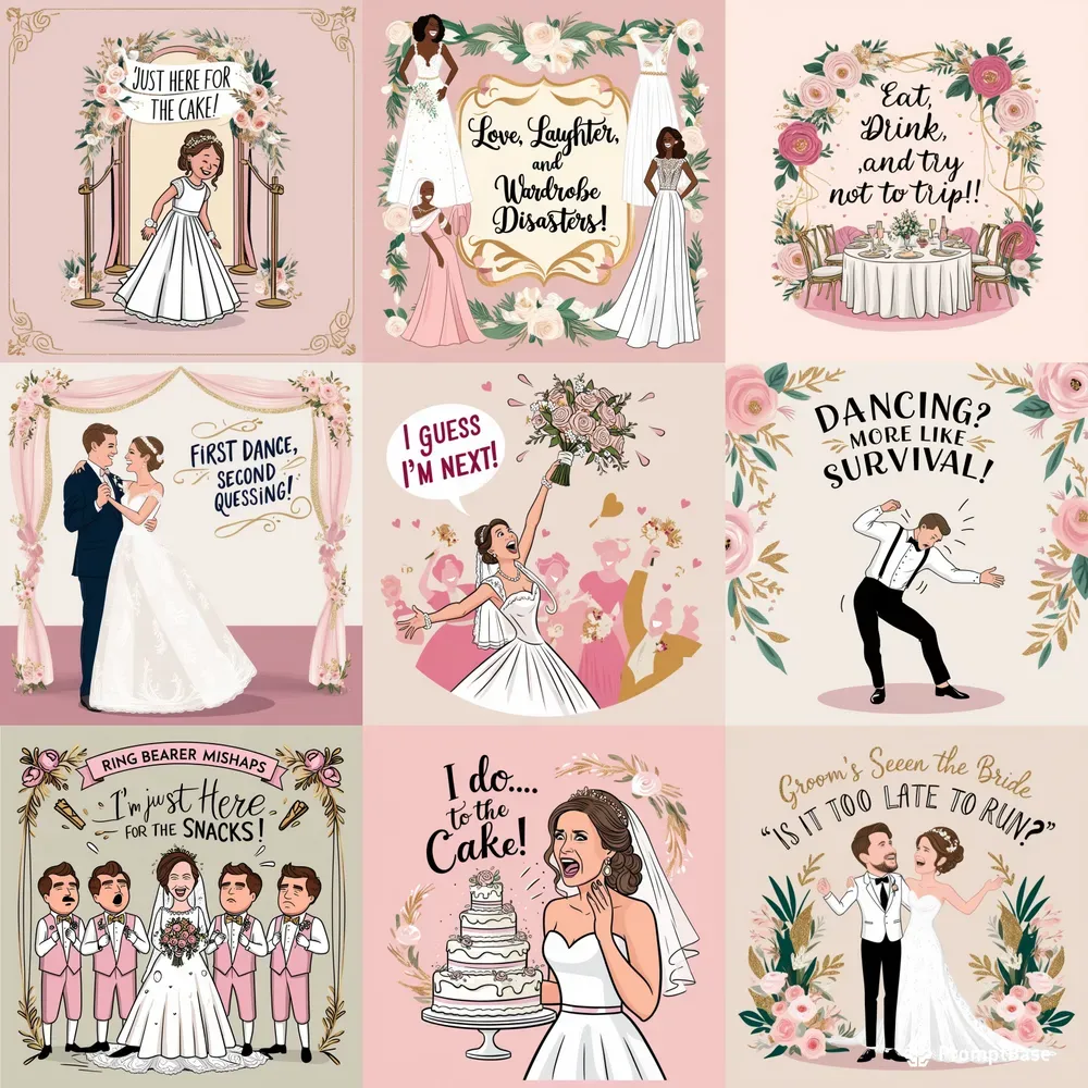 Humorous Wedding Day Meme Illustrations Leonardo Ai Prompt PromptBase