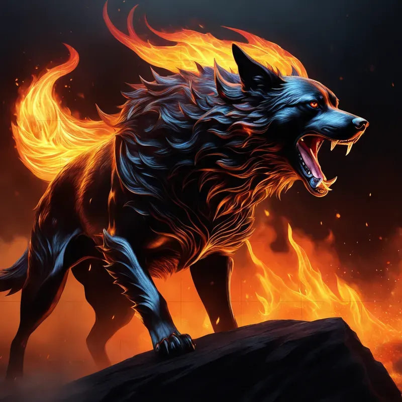 Fire Breathing Creatures Stable Diffusion Prompt | PromptBase