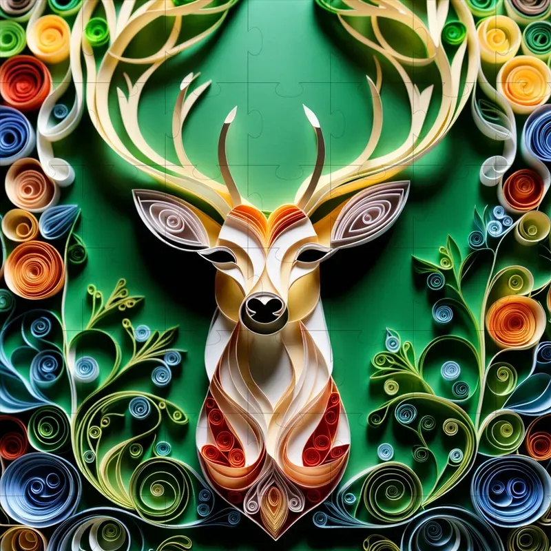 Animal Paper Quilling Art Stable Diffusion Prompt | PromptBase
