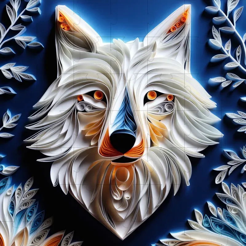 Animal Paper Quilling Art Stable Diffusion Prompt | PromptBase