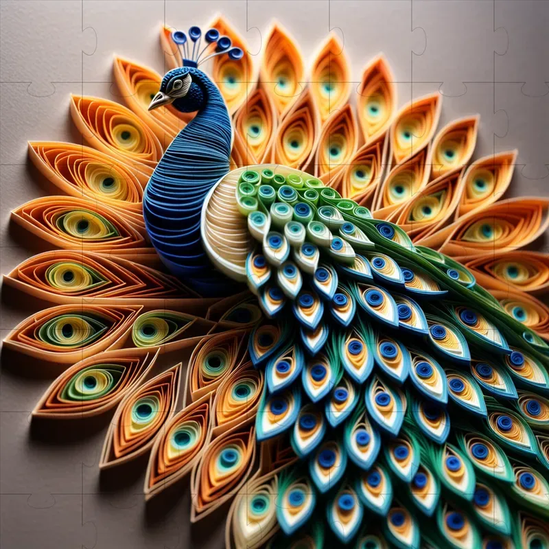 Animal Paper Quilling Art Stable Diffusion Prompt | PromptBase