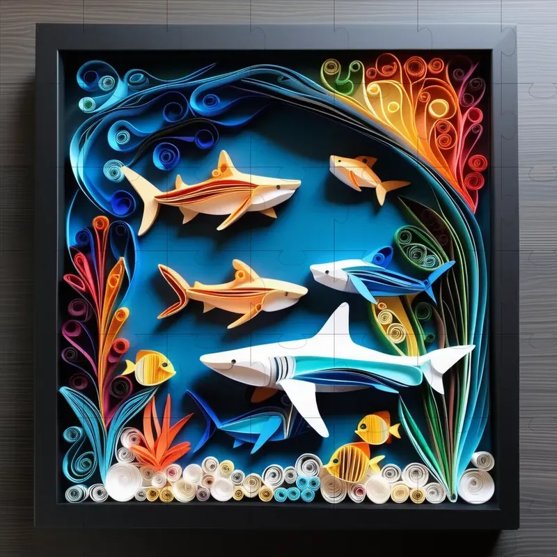 Underwater Paper Quilling Art Stable Diffusion Prompt | PromptBase