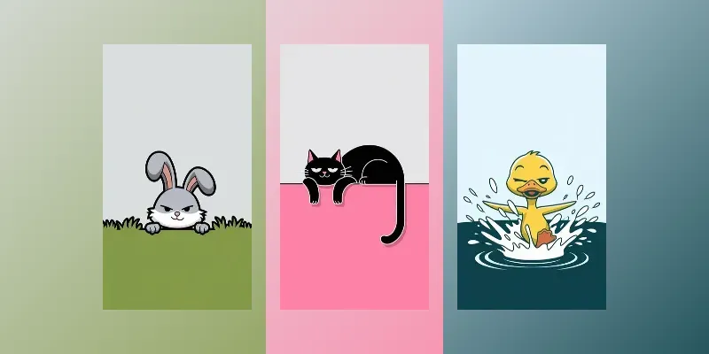 Minimalist Cartoon Character Poses Generator App | PromptBase