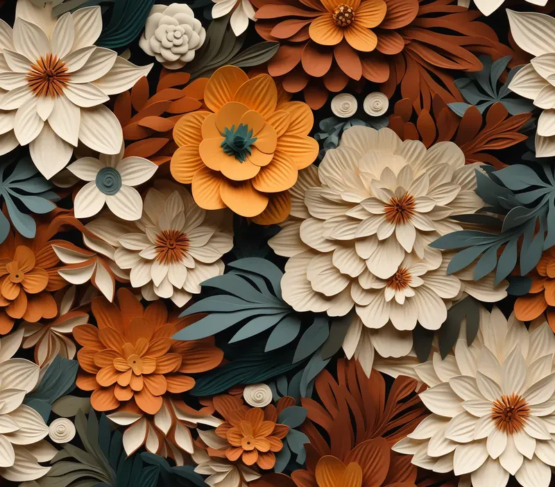 3D Seamless Floral Patterns Designs Midjourney Prompt | PromptBase