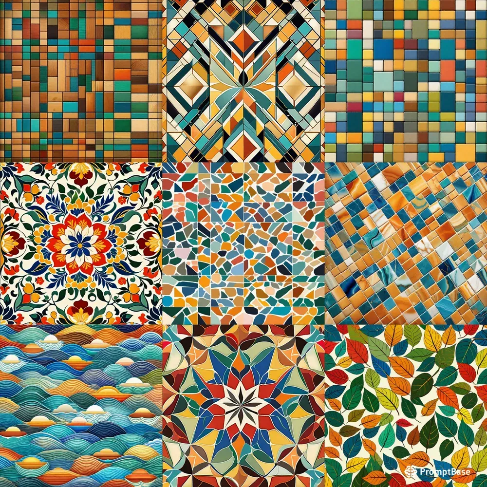 Eyecatching Tile Pattern Stable Diffusion Prompt | PromptBase