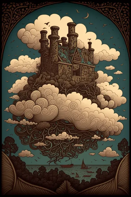Decorative Illustrated Book Covers Midjourney Prompt | PromptBase