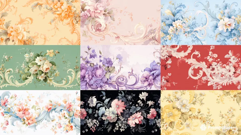 Floral Bed Sheet Designs Midjourney Prompt PromptBase