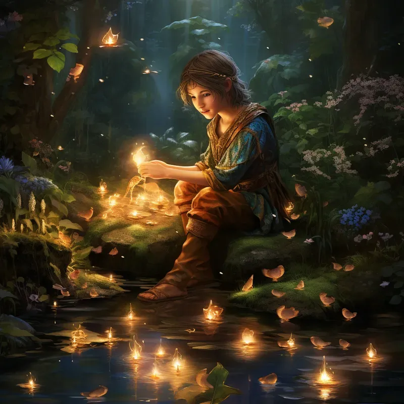 Whimsical Fairy Tale Illustrations Midjourney Prompt | PromptBase