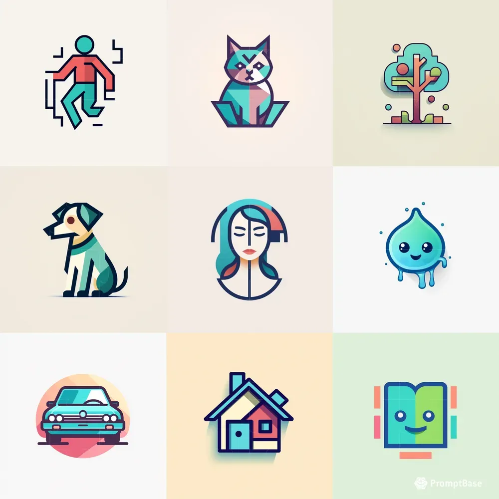 Playful Logo Designs Midjourney Prompt | PromptBase