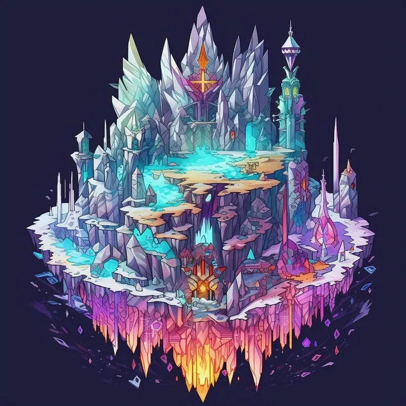 Fantasy Pixel Art Environments Midjourney Prompt | PromptBase