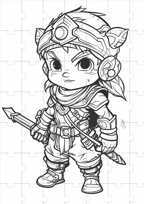 Colouring Book RPG Pixel Characters Midjourney Prompt | PromptBase