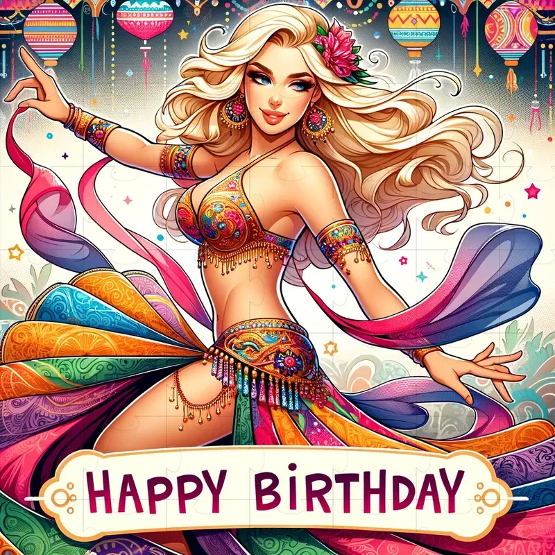 Customizable birthday cards dall e prompt promptbase