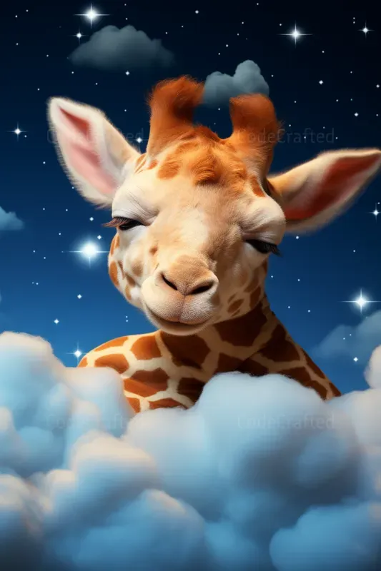 Cute Animals Sleeping On Clouds Midjourney Prompt | PromptBase