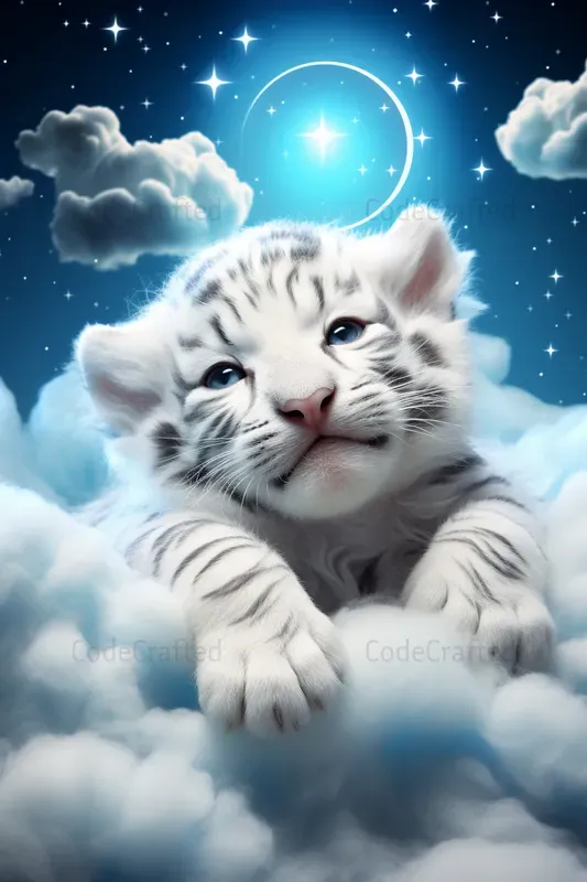 Cute Animals Sleeping On Clouds Midjourney Prompt | PromptBase