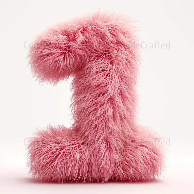 Colorful 3D Fur Numbers And Letters Midjourney Prompt | PromptBase