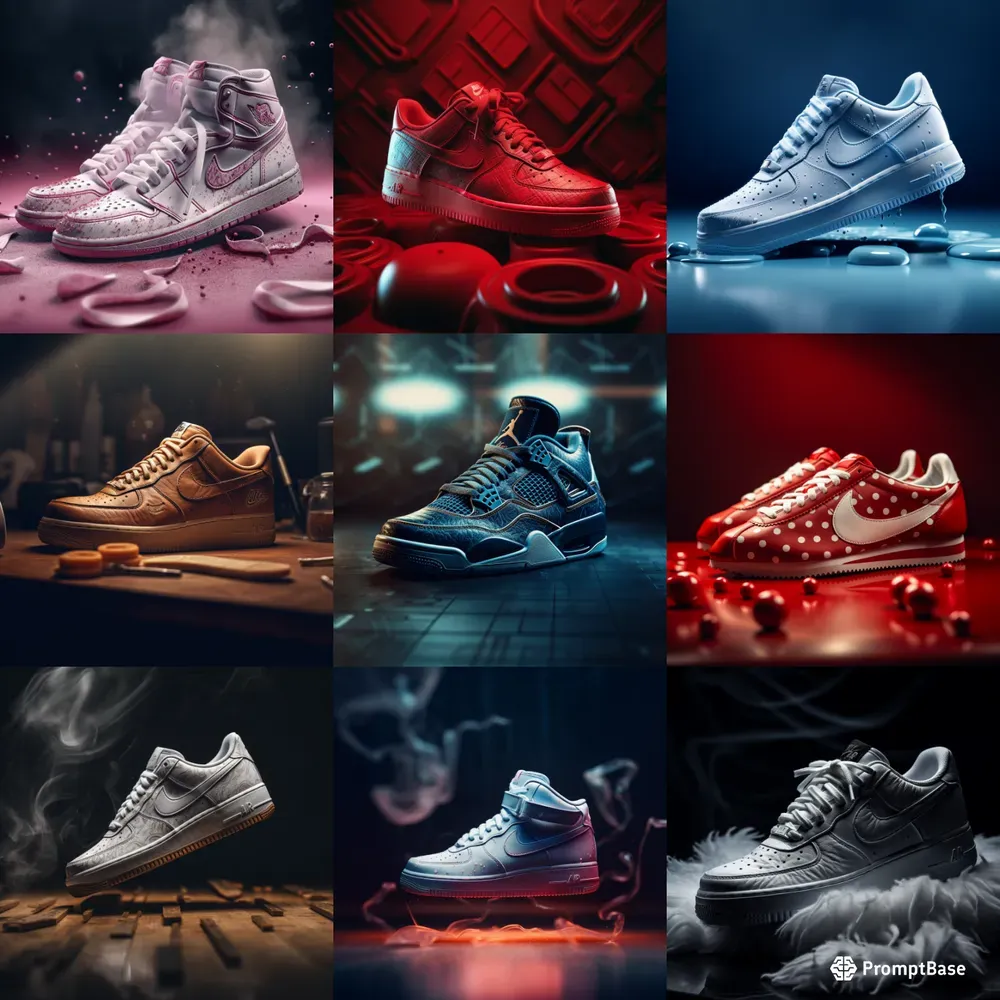 Customizable Nike Sneakers Midjourney Prompt | PromptBase