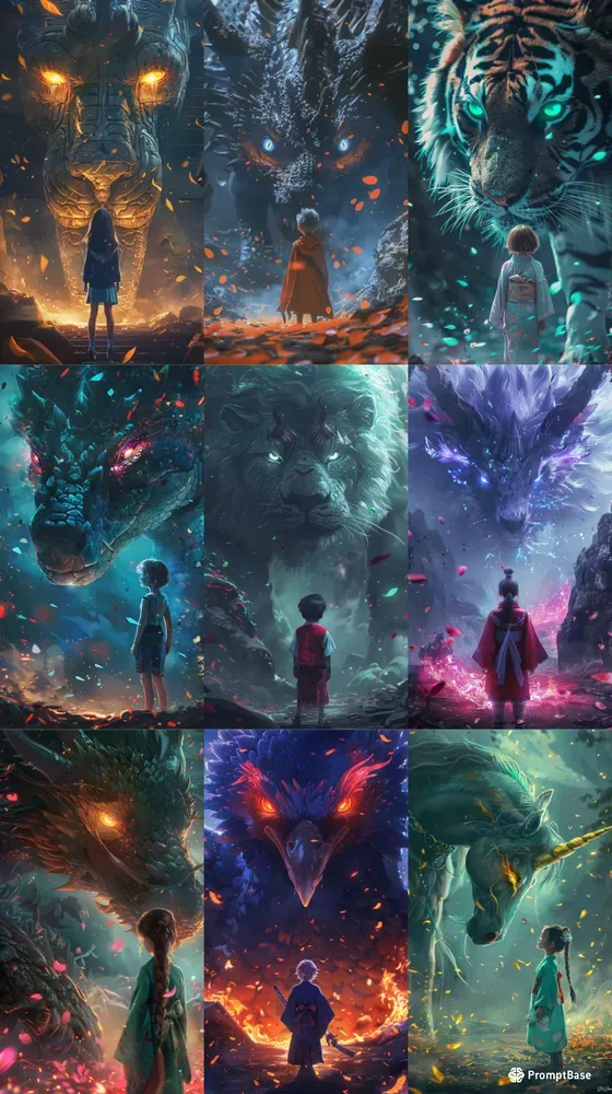 Epic Fantasy Anime Art Midjourney Prompt Promptbase