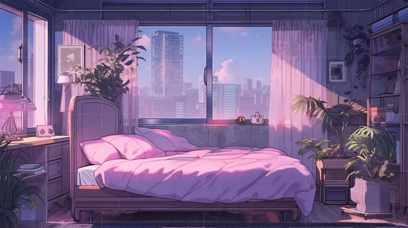 Lofi Bedroom Backgrounds Midjourney Prompt | PromptBase