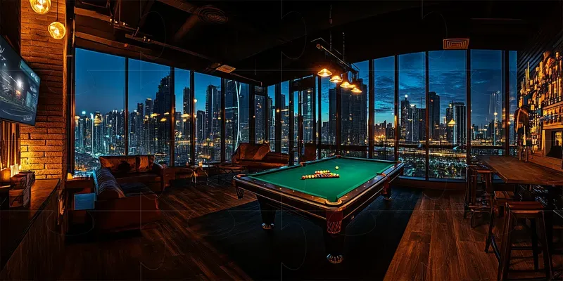 Sports Bar Interior Designs Midjourney Prompt | PromptBase