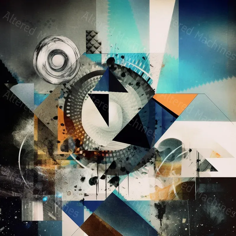 Abstract Art Collages Midjourney Prompt | PromptBase