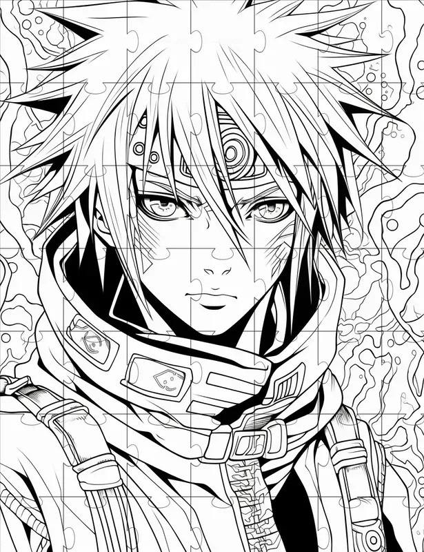 Teens Anime Style Coloring Pages Midjourney Prompt | PromptBase