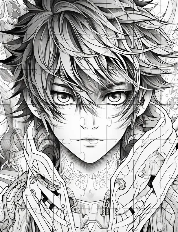 Teens Anime Style Coloring Pages Midjourney Prompt | PromptBase