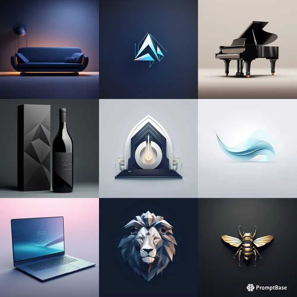 Sleek Professional Logos Midjourney Prompt | PromptBase