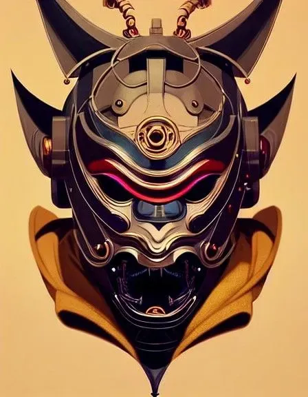 Cyberpunk Kabuki Samurai Mask Stable Diffusion Prompt | PromptBase