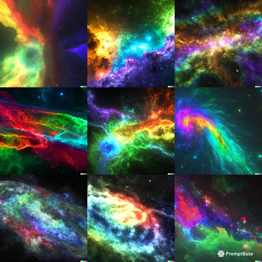 Psychedelic Galaxies DALL·E Prompt | PromptBase