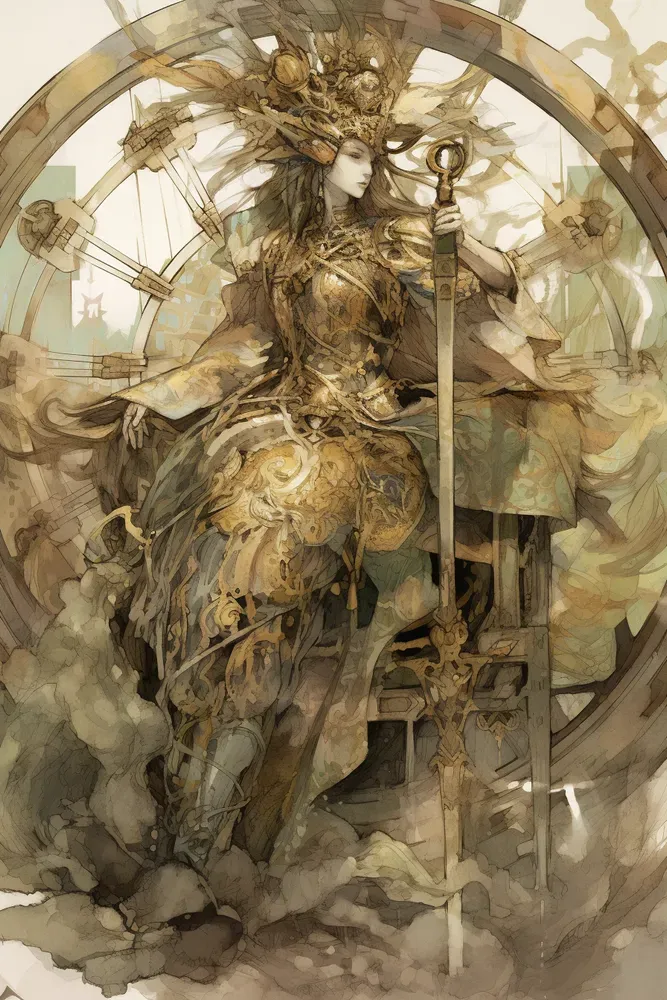 Art Nouveau Tarot Card Designs Midjourney Prompt | PromptBase