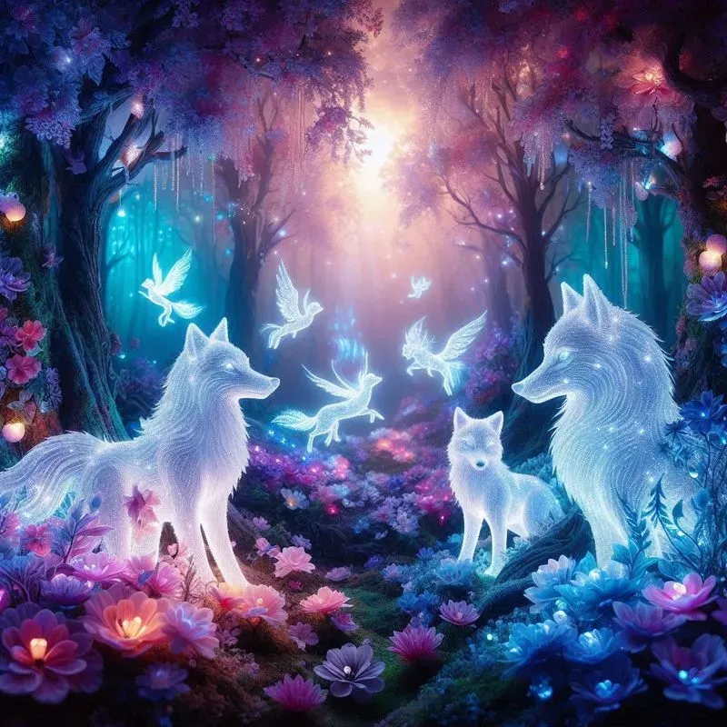 Enchanted Forests With Magical Creatures DALL·E Prompt | PromptBase