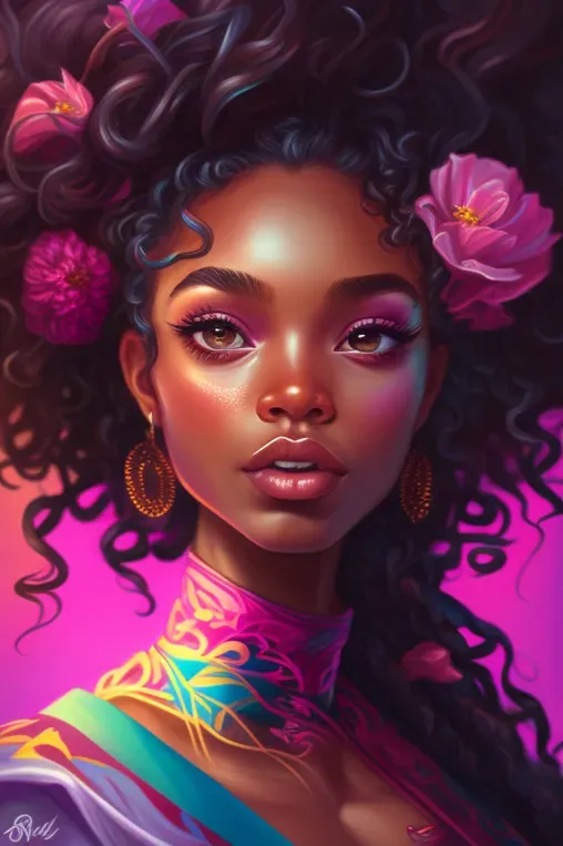 Fantasy Goddess Pop Art Midjourney Prompt PromptBase