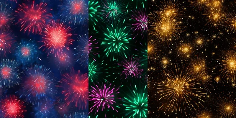 Vibrant Firework Patterns Midjourney Prompt | PromptBase