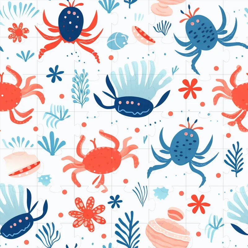 Ocean Creature Patterns Midjourney Prompt | PromptBase